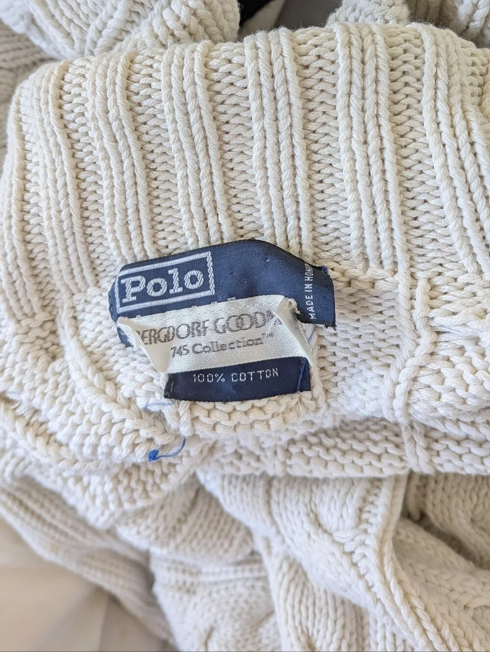 Polo Ralph Lauren Bergdorf Goodman Cable Knit Turtleneck Sweater